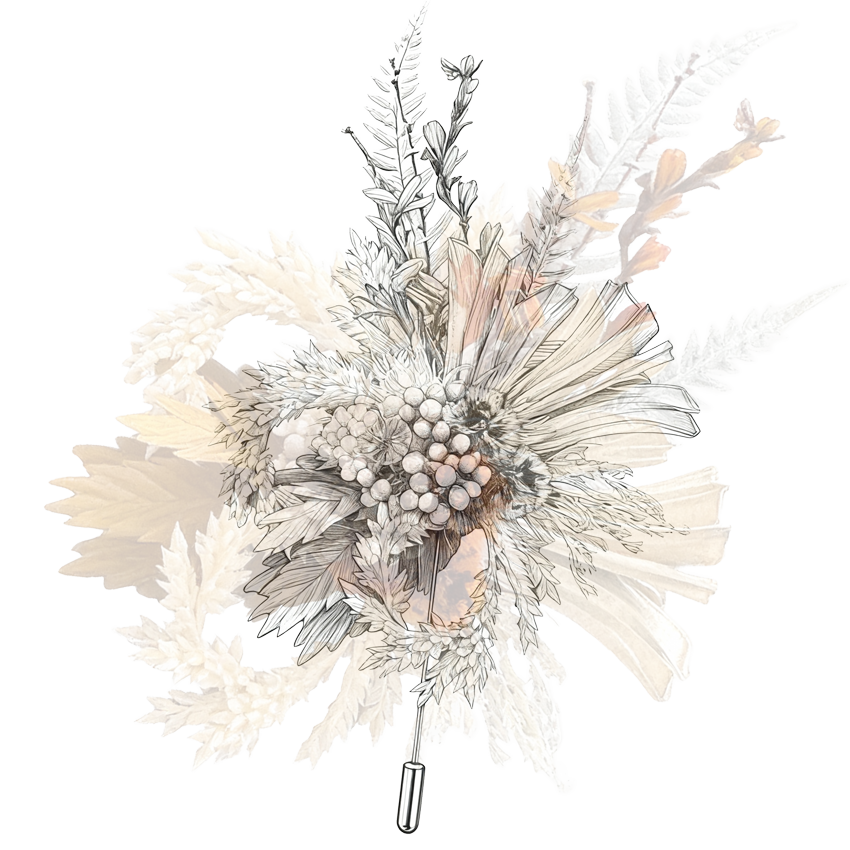 Radiant Meridian Brooch