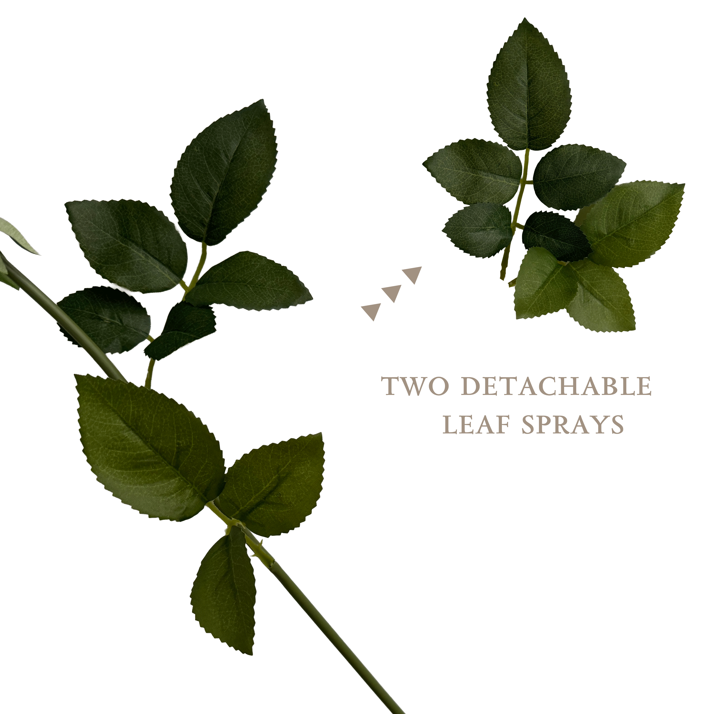 Elegance Modular Leaf Ensemble Rose — Pearl White