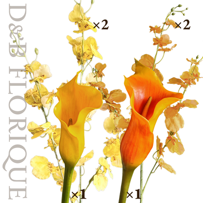 Honey Orchid Calla (6 stems)
