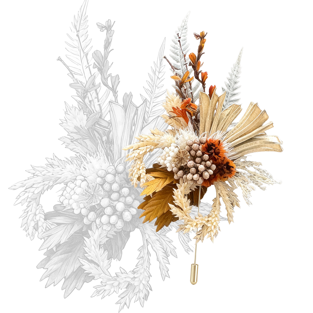 Radiant Meridian Brooch