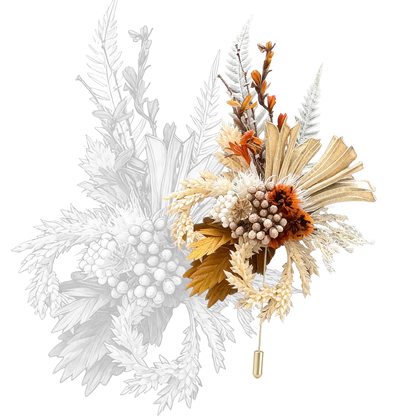 Radiant Meridian Brooch