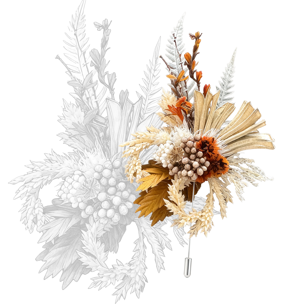 Radiant Meridian Brooch