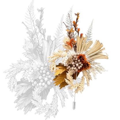 Radiant Meridian Brooch