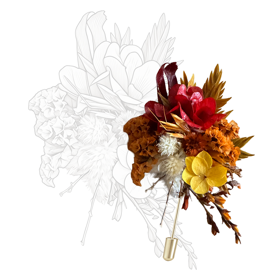 Early Summer Marigold Brooch