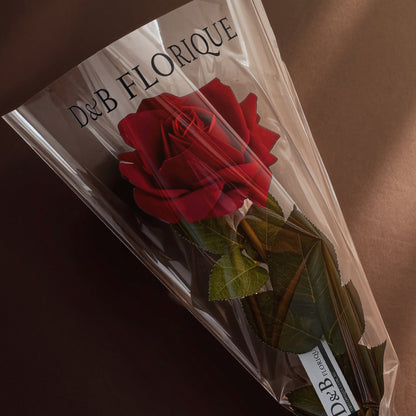 Aesthetic Modular Leaf Ensemble Rose — Crimson Red