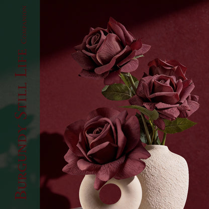 Burgundy Still Life Companion