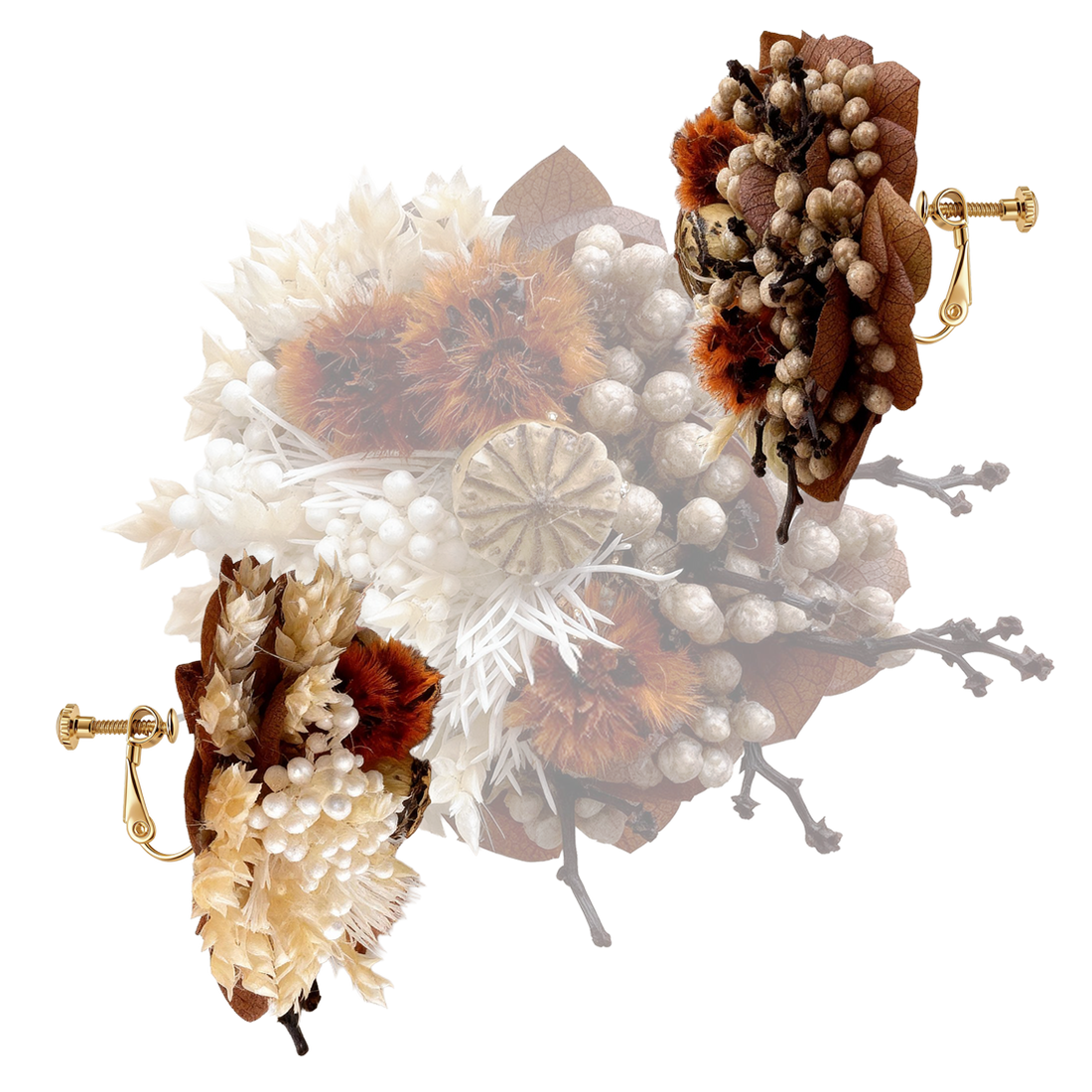 Harvest Halo Clip On Earrings