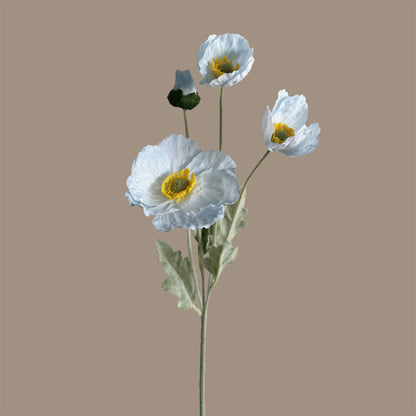 Poppy Spray with Bud — Zenith Blue