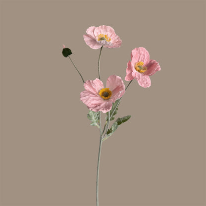 Poppy Spray with Bud — Nymph Pink