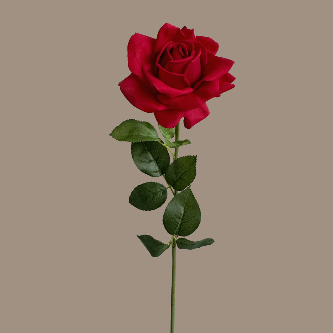 Aesthetic Modular Leaf Ensemble Rose — Crimson Red