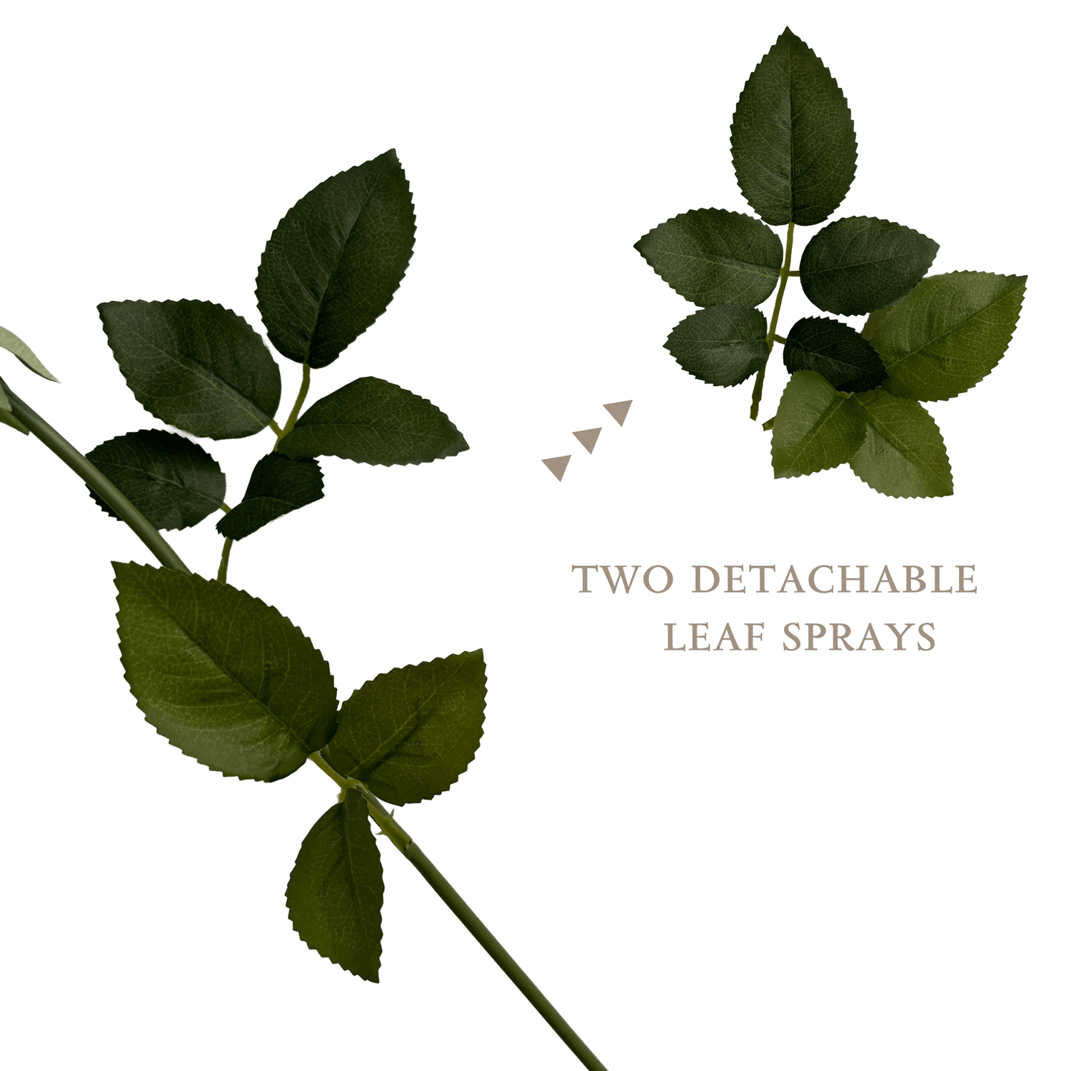 Elegance Modular Leaf Ensemble Rose — Pearl White