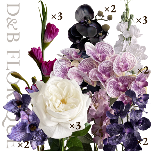 Violet Cascade  (22 stems)