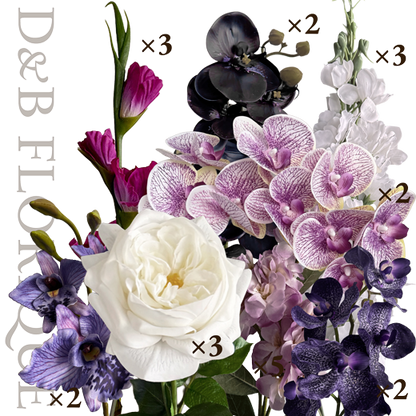 Violet Cascade  (22 stems)
