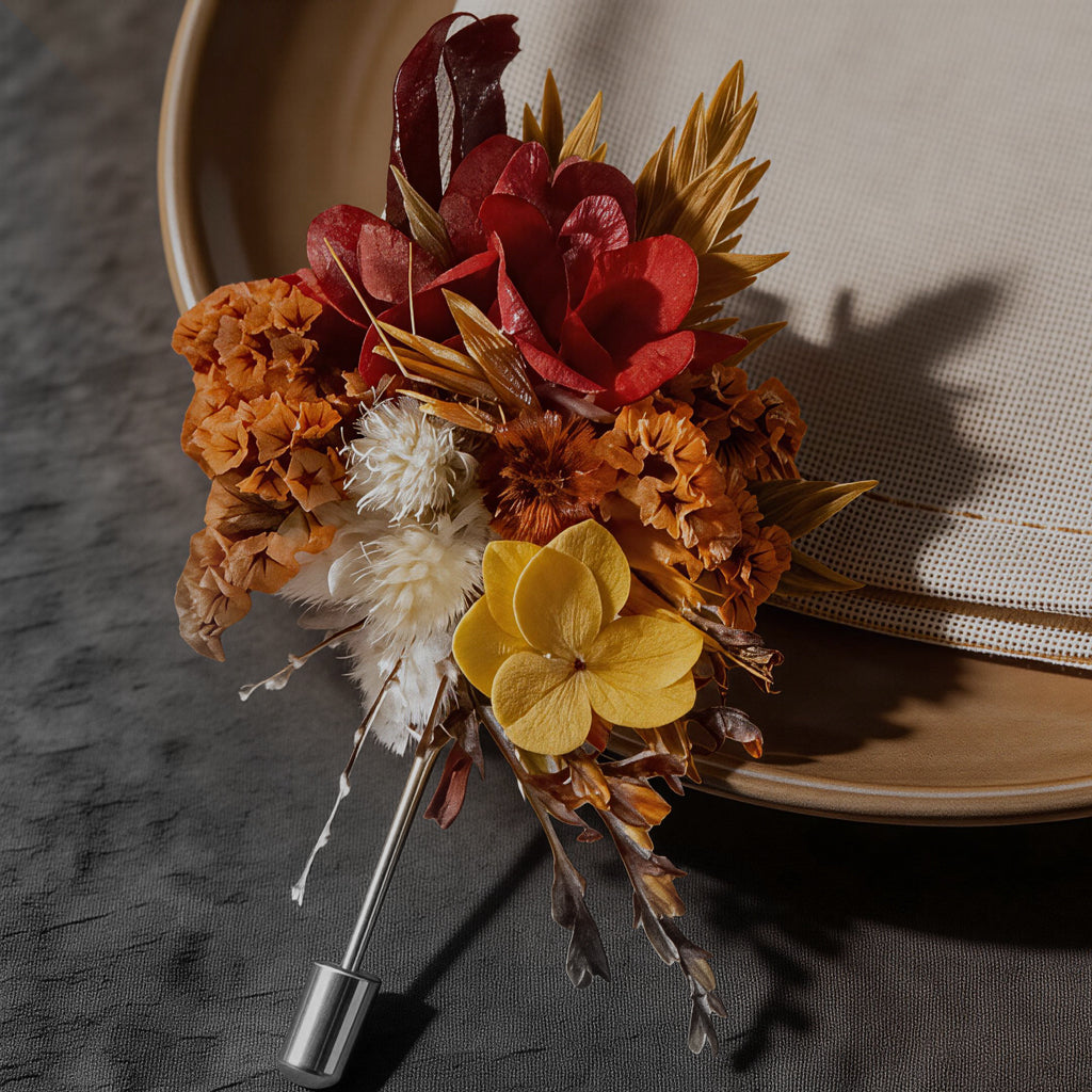 Early Summer Marigold Brooch