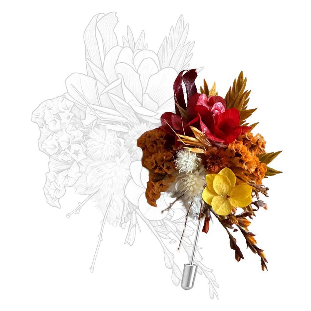 Early Summer Marigold Brooch